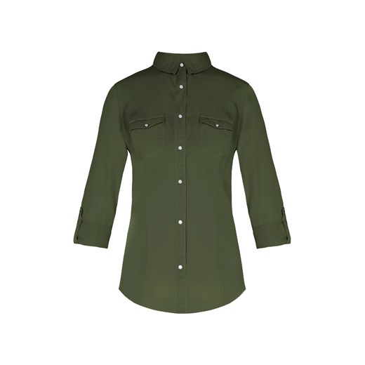 Green Fitted Shirt  szary Tally Weijl  
