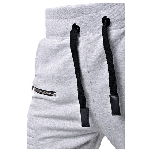 Spodnie męskie joggery dresowe atc1670 - szare