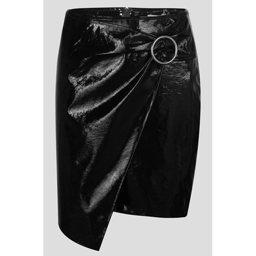 Mini-spódniczka z lakierowanej eko-skóry czarny Orsay 40 orsay.com