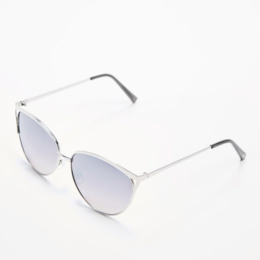 Mohito - Okulary w metalowej oprawie - Srebrny Mohito bialy One Size 