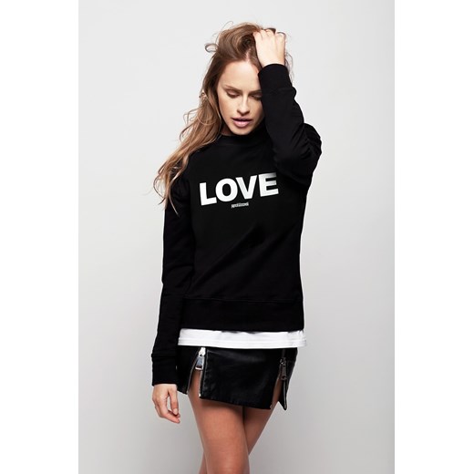 Bluza Oversize Love Unisex czarny Plants By Paprocki&brzozowski XS showroom.pl