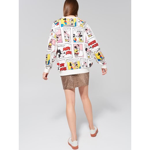Sinsay - Komiksowa bluza disney - Wielobarwn Sinsay bezowy S 