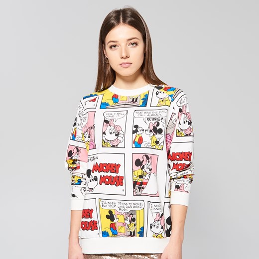 Sinsay - Komiksowa bluza disney - Wielobarwn bezowy Sinsay M 