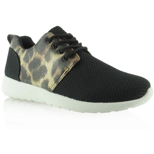 Buty sportowe fluksy dual R-89 Czarne - leopard