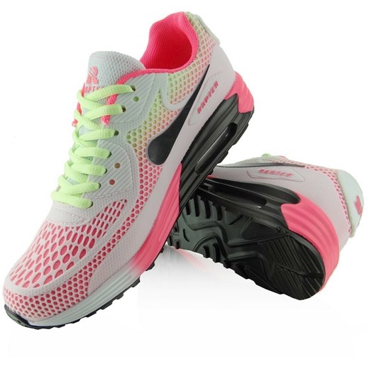 Buty sportowe air cieniowane B710 białe
