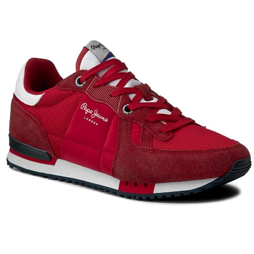 Sneakersy PEPE JEANS - Tinker Bold PMS30342 Francois Red 240 Pepe Jeans czerwony 43 eobuwie.pl