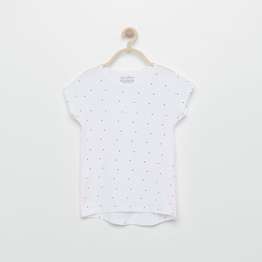 Reserved - Wzorzysty t-shirt - Biały Reserved  152 