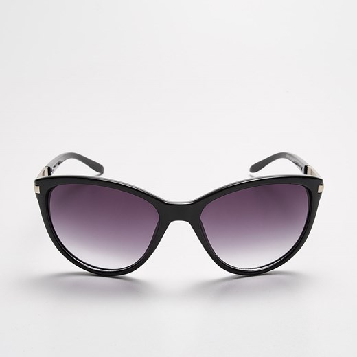 Sinsay - Okulary przeciwsłoneczne - Czarny fioletowy Sinsay One Size 