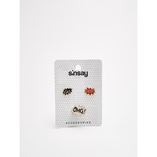 Sinsay - Przypinki - Wielobarwny szary Sinsay One Size