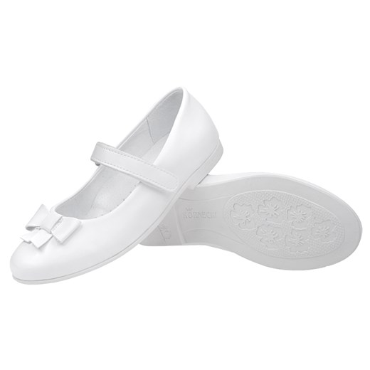 Balerinki buty komunijne KORNECKI 6097 Białe Baleriny