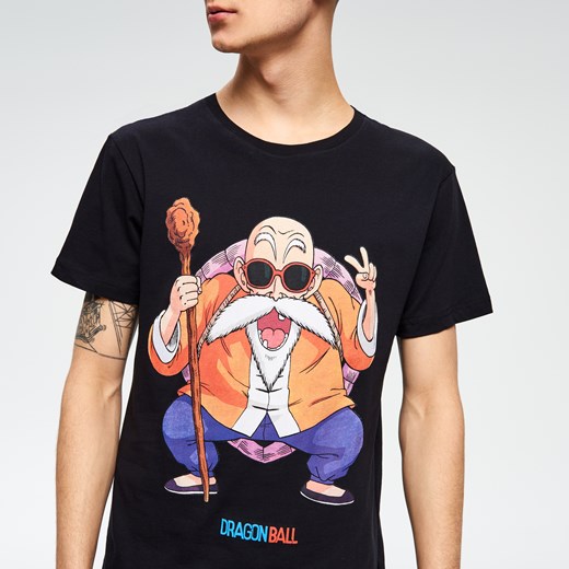 Cropp - T-shirt dragon ball z - Czarny  Cropp L 