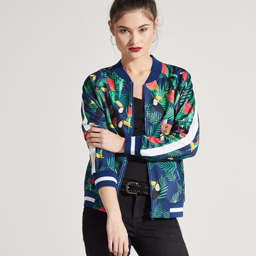 House - Bluza bomber - Niebieski zielony House M