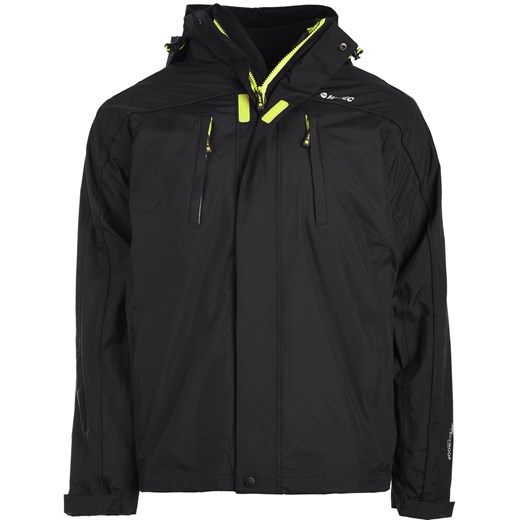 MĘSKA KURTKA ZIMOWA TITAN 65495-BL BL SAFETY HI-TEC, Kolor - BLACK/BLACK/SAFETY GREEN, Płeć - MEN, Rozmiar - M