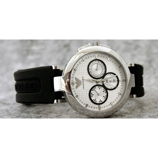 Zegarek Emporio Armani AR0735 czarny Emporio Armani  Tik Tak 24