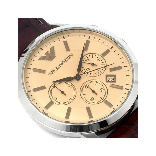 Zegarek Emporio Armani AR2433 Emporio Armani bezowy Tik Tak 24