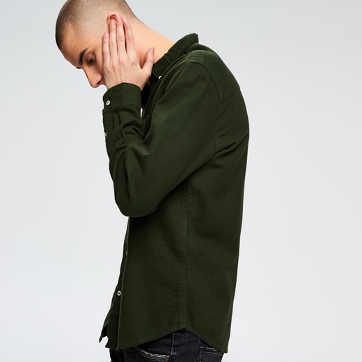 Cropp - Gładka koszula - Zielony Cropp  XL 