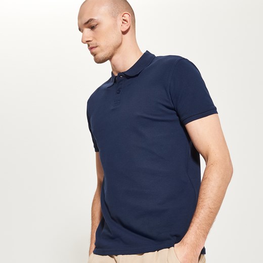 Reserved - Polo basic - Granatowy Reserved  XXL 