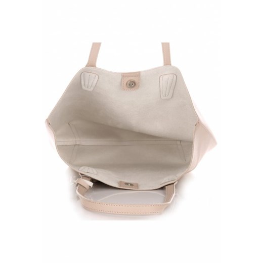 Duża Torba Damska David Jones Typu Shopper Bag XXL z Kosmetyczką Ziemista szary David Jones PaniTorbalska