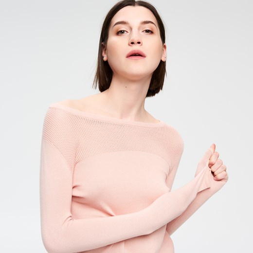 Cropp - Ladies` sweater - Różowy bezowy Cropp XS 