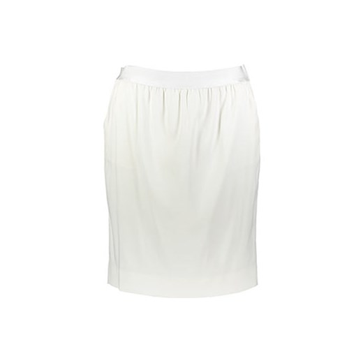 Cream Elasticated Pencil Skirt  bialy   tkmaxx