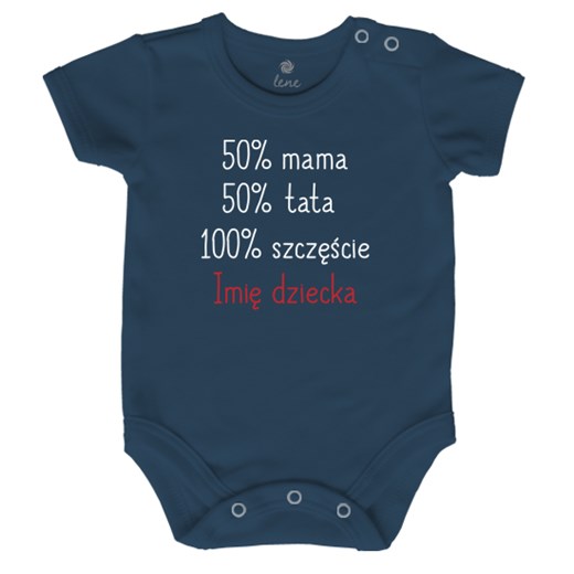 Body niemowlęce 50% MAMA 50% TATA + IMIĘ  Lene 56 lene.pl