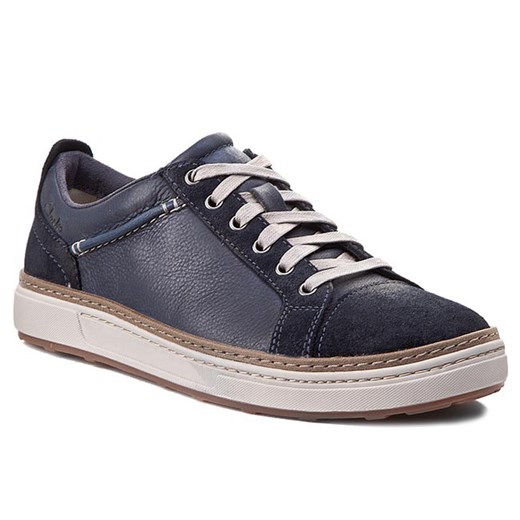 Sneakersy CLARKS - Lorsen Edge 261101957 Navy Combi Lea