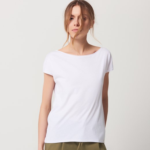 Mohito - Koszulka z cekinową aplikacją na plecach - Biały bialy Mohito M 