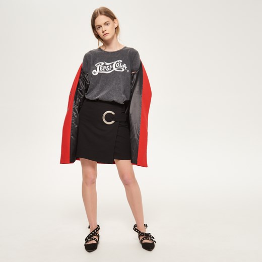 Reserved - T-shirt pepsi cola - Szary Reserved czarny L