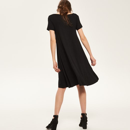 Reserved - Gładka sukienka - Czarny czarny Reserved L 
