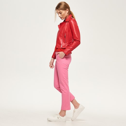 Reserved - Garniturowe spodnie - Różowy  Reserved 34 
