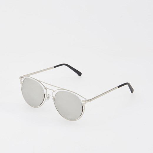 Reserved - Okulary przeciwsłoneczne - Srebrny Reserved szary One Size 