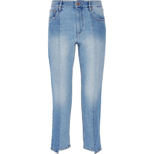 Clancy cropped high-rise straight-leg jeans  niebieski  NET-A-PORTER