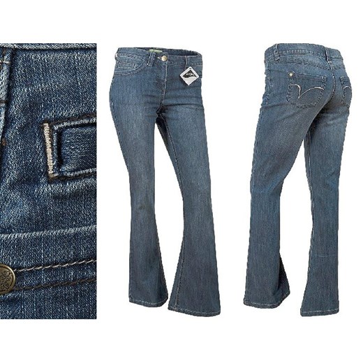 GEORGE SPODNIE JEANSY DZWONY SHORT *GEB1