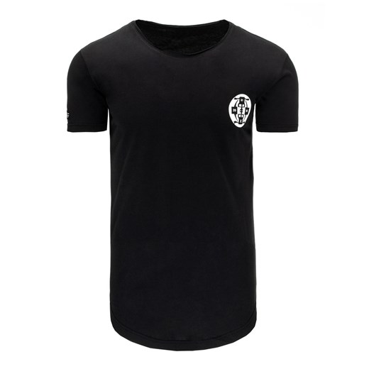 T-shirt męski z nadrukiem czarny (rx1972) Dstreet  S 