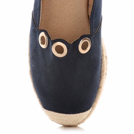 Espadryle Damskie Granatowe Belluci czarny 37 PaniTorbalska