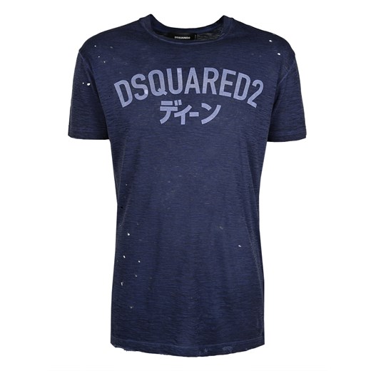 Dsquared2 T-shirt granatowy Dsquared2 XL ubierzsie.com okazja 