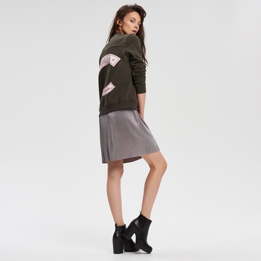 Cropp - Bluza typu bomber - Zielony