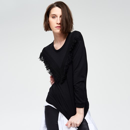 Cropp - Bluza boho - Czarny