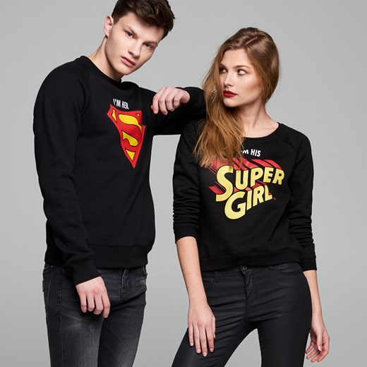 Cropp - Bluza supergirl dla niej - Czarny