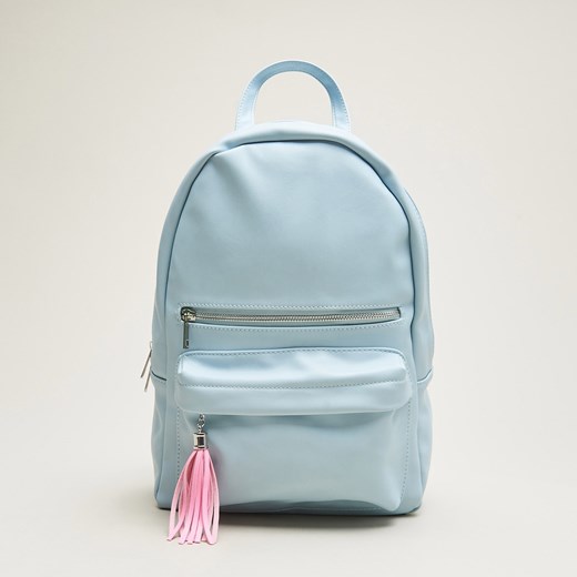 Cropp - Plecak w pastelowym kolorze - Niebieski Cropp mietowy One Size 
