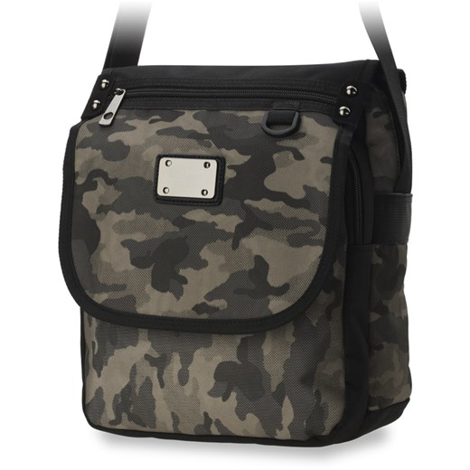 TORBA MĘSKA NA RAMIĘ LISTONOSZKA Z KLAPĄ WOJSKOWY WZÓR MORO Bag Street world-style.pl