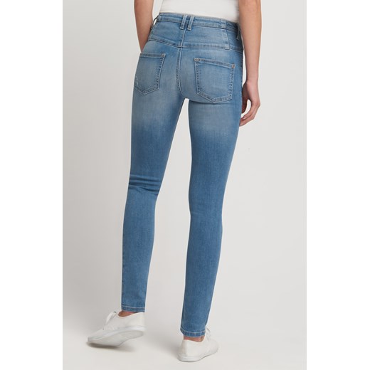 Jeansy skinny z wysokim stanem niebieski Orsay 36 orsay.com