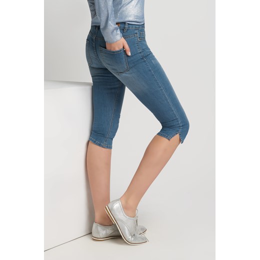 Jeansowe spodnie capri niebieski Orsay 36 orsay.com