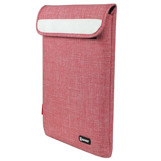 Etui Macbook Air 11 lub laptopy 11.6" nylon, rzep Kolor: różowy  rozowy  inBag