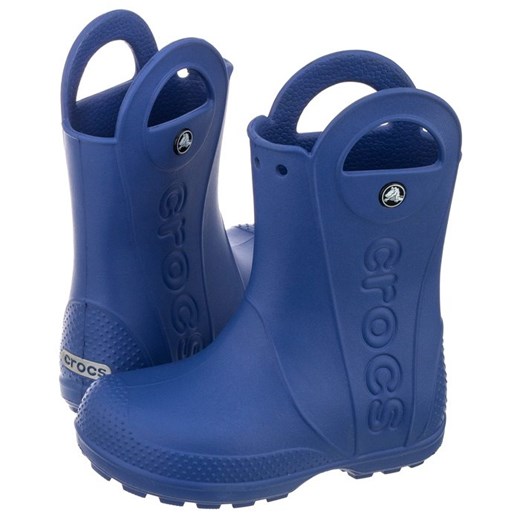 Kalosze Crocs Handle Rain Boot Kids Cerulean Blue 12803-4O5 (CR79-e) niebieski Crocs 30/31  ButSklep.pl