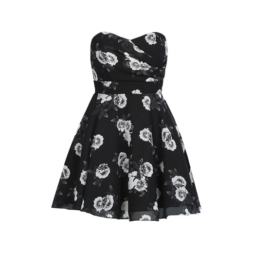 Black Floral Bustier Dress   Tally Weijl  
