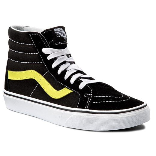 Sneakersy VANS - Sk8-Hi Reissue VN0A2XSBMVJ (Neon Leather) Black/Neon Vans czarny 44 eobuwie.pl