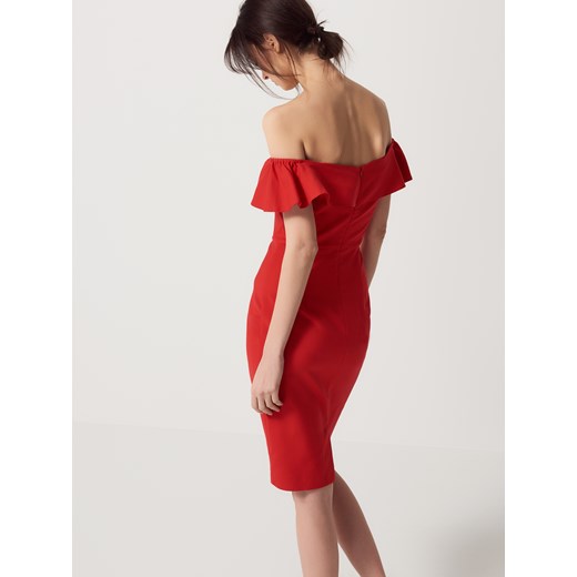 Mohito - Zmysłowa sukienka z odkrytymi ramionami - Czerwony  Mohito 34 