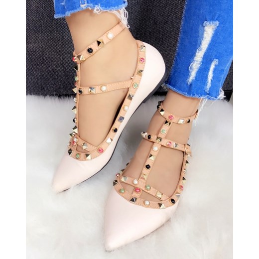 BALERINY ĆWIEKI bezowy Fashion Queen 38