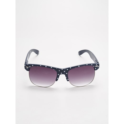 Sinsay - Okulary przeciwsłoneczne - Granatowy fioletowy Sinsay One Size 